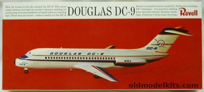 Revell 1/120 Douglas DC-9 N9DC Prototype, H246 plastic model kit